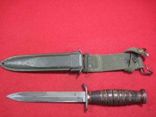 Ww2 Us M3 Imperial Trench Knife Dagger And M8 Bmco Scabbard