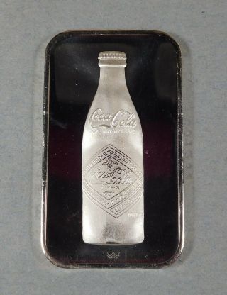 75th Anniversary Silver Coca Cola Bar - Chattanooga,  Tn - 1 Ounce Pure Silver