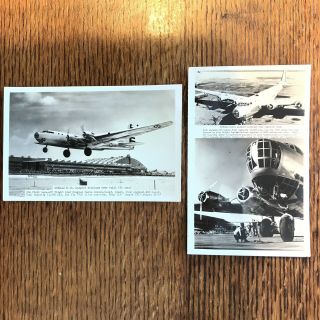 Douglas B - 19 First Flight And Largest Plane Ever Built Postcards Rppc