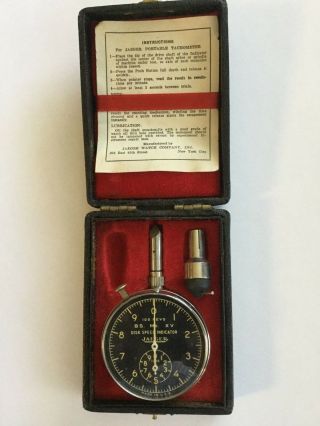 Vintage World War Ii Jaeger Watch Company Tachometer Us Navy