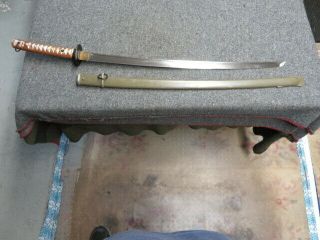 Wwii Japanese Army Type 95 Nco Sword W/ Matching Numbered Scabbard -