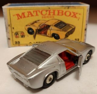 Matchbox lesney 33 Lamborghini Miura 1968 Custom / Crafted box 3
