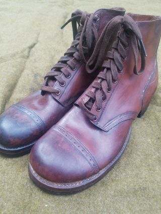 Early Wwii Us Army Type Ii Service Shoes