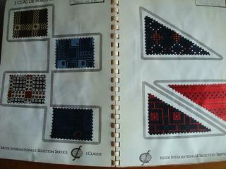 1975 J Claude Freres Cravates Tie Fabric Sample Book