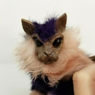 Renaissance Festival Shoulder Pet Cat Gremlin Cable Puppet Feline Rabbit Hair
