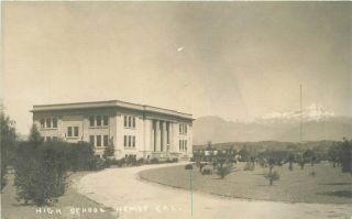 C - 1910 High School Hemet California Rppc Photo Postcard Riverside 20 - 583