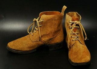Ww2 Japanese Army Non - Commissioned Officers Lace‐up Boots Pig Backskin 107
