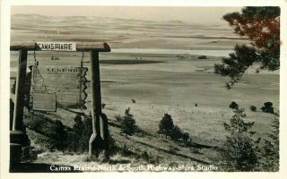 Camas Prairie North South Highway Shira Studios 1940s Rppc Idaho Postcard 7927