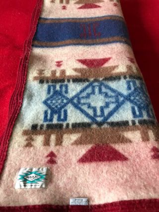Navajo Textile Mills Wool Indian Blanket - Similiar to Pendleton Beaver State 3