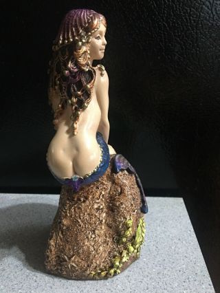 Windstone Editions Mermaid On A Rock 6” Figurine Statue Iridescent Paint Peñá 02 2