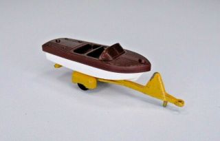 Vintage Tootsietoy - Chris - Craft Capri Boat With Trailer