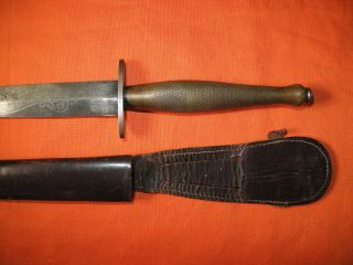 British Ww2 Fairbairn–sykes Knife Dagger Named And Numbered