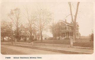 Moosup,  Plainfield,  Ct Home Of The Milner Family,  Underwood Rppc C 1910 - 12