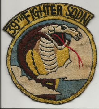 Early 1950s Japanese Made Off Flight Jacket 39th Fighter Squadron Ex,