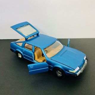 Vintage Diecast Toy 1981 Corgi Rover 3500 British Blue 6 " Door/hatch/hood Open