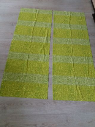 2x Marimekko Maija Isola Cotton Fabric Handmade Curtains