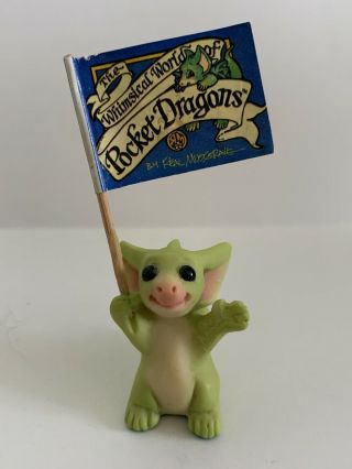 Whimsical World Of Pocket Dragons " Wave Your Flag " By Musgrave