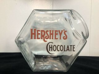 70s Vintage Libby Of Canada Hershey Chocolates Glass Candy Jar