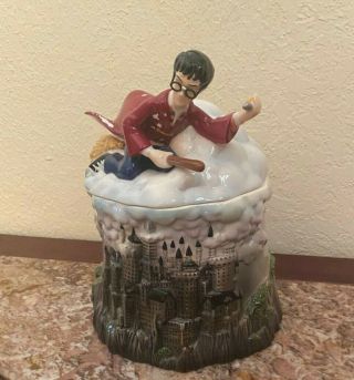 Harry Potter Quidditch Cookie Jar,  2000,  Enesco,  Paint Missing From Jacket