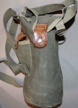 WWII WW2 GERMAN MILITARY DRAEGER GAS MASK WITH BAG 2