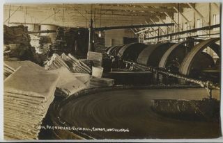 1912 Pulp Beaters Paper Mill Camas Washongton Real Photo Postcard Rppc