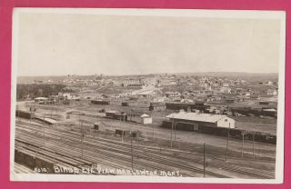 Harlowton,  Railway Train Station,  Depot,  Montana,  1919,  Real Photo Postcard