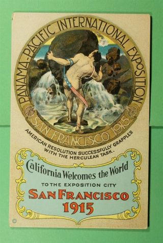 Dr Who 1915 San Francisco Panama Pacific Expo Worlds Fair Pc F39718