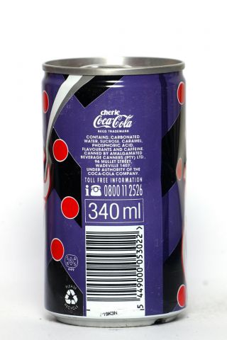 1990 ' s Cherry Coke / Coca Cola can from South Africa 2