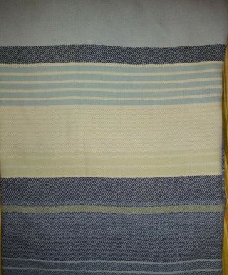 Vintage Woven Striped Cotton Blanket Throw Beach Picnic Urban Lake House Cottag