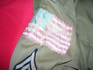 WWII Named 82nd Airborne Paratrooper Jump Jacket with Invasion Flag 3