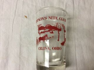 Advertising Glass From Bumpkin’s Nite Club In Celina,  Ohio