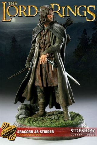 Sideshow Lord Of The Rings Aragorn Strider Polystone Statue Exclusive 27 of 550 2