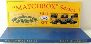 Matchbox Lesney Product Display Gift Set G - 5 Army Style Box