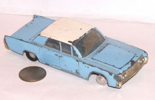 Vintage Dinky Toys Lincoln Continental Blue Light Special