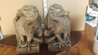 Windstone Editions 1999 Pena Gargoyle Bookends Left And Right,
