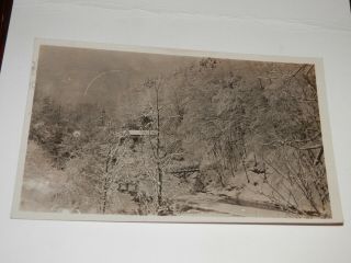 Stowe Vt - 1909 Real Photo Postcard - Wintry Mountain Cabin - Wild Country