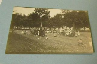 1908 Osage Nation Native American Indian Children Rppc Real Photo Postcard