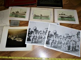US Navy WWII WW2 TINIAN ISLAND Photo Scrap Book B29 Atom Bomb Japan 135 SeaBees 3