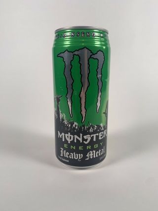 Ultra Rare Monster Energy Drink Heavy Metal 32oz Can Full