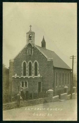 Real Photo Postcard Catholic Church Brotton Unposted C1905