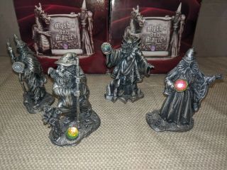 Myth And Magic: The 4 Seasons Wizards Pewter Figurines The Tudor