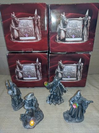 Myth and Magic: The 4 Seasons Wizards Pewter Figurines The Tudor 2