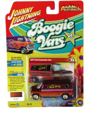2018 Johnny Lightning Street Freaks Boogie Vans 5 1977 Ford Econoline Van