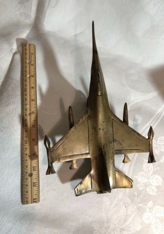 Vintage Vietnam Era Trench Art Bomber Plane Loaded With Bombs