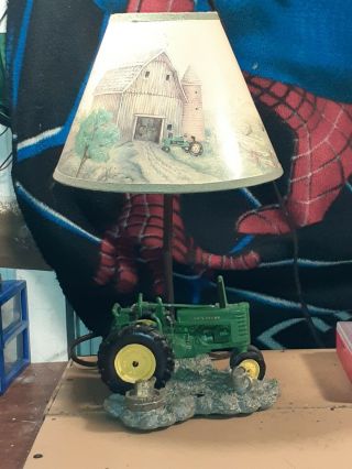 John Deere Tractor Lamp W/shade