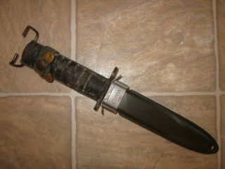 Rare Wwii Us Army M1 Carbine Bayonet & Scabbard W/ Rubber Grips By Imperial