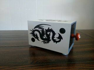 Drawer Box Dragon Design Trick.  Magic.  Illusion.  Black And White.