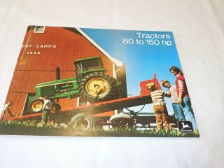 1974 John Deere Tractors 80 To 150 Hp Sales Brochure