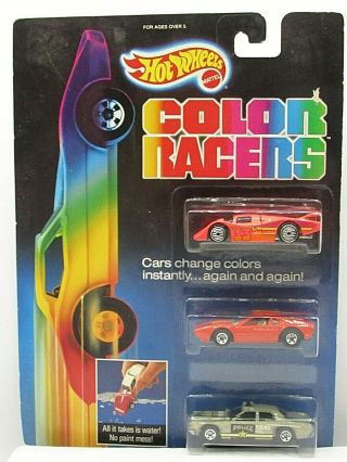 Hot Wheels Vhtf Color Racers (changers) Series Sheriff Patrol Ferrari 308