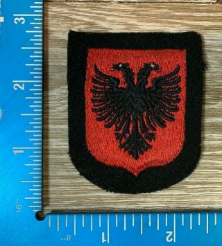 Vintage Ww2 Albania.  Waffen - Ss Albanian Volunteers Patch 97b